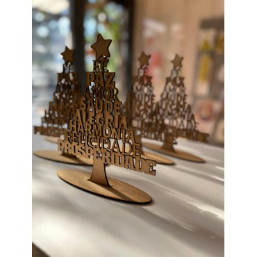 Árvore Natal em Mdf cortada a Laser