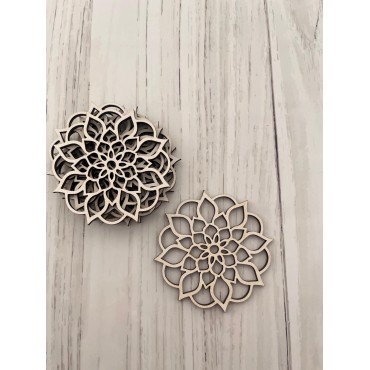 Mandalas Bases de Copo Pack de 6 unidades