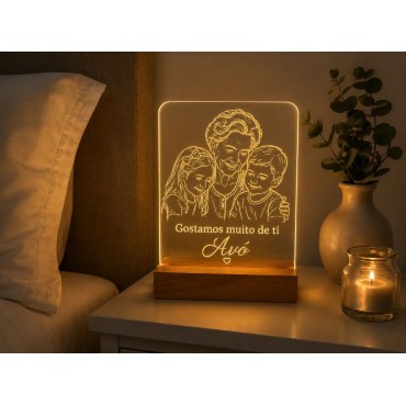Candeeiro LED Personalizado