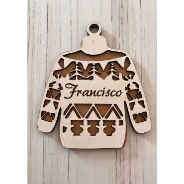 Bola de Natal em Mdf Personalizada