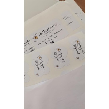 Etiquetas Vinil Autocolante Pack 200 unid.