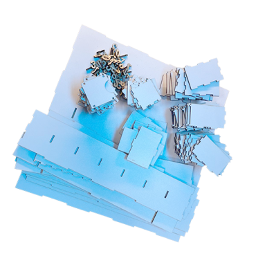 Calendário de Adventos em Madeira MDF Calendário de Adventos em Madeira MDF