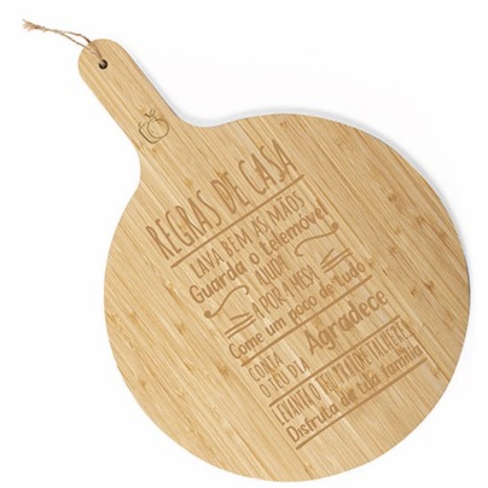 Tábua em bambu redonda  Tábua em bambu redonda